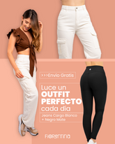 Dúo Negro Mate + Cargo Blanco - Envío GRATIS