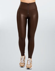 Legging efecto cuero cómodo de alta calidad