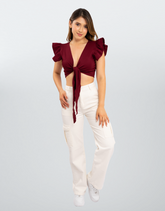 Jean Cargo Marfil Natural