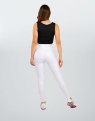 Legging básico metalizado cómodo de alta calidad