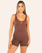 Enterizo Cross Back - Cocoa