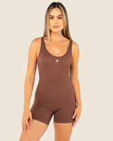 Enterizo Cross Back - Cocoa