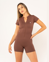 Enterizo Power Zip - Cocoa