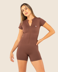Enterizo Power Zip - Cocoa
