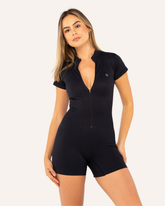 Enterizo Power Zip - Negro