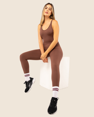 Enterizo Sculpt Fit Largo - Cocoa