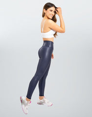 Legging básico metalizado cómodo de alta calidad