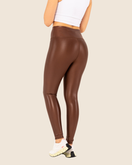 Leggings Básico Metalizado Café
