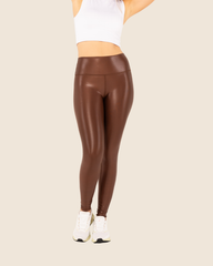 Leggings Básico Metalizado Café