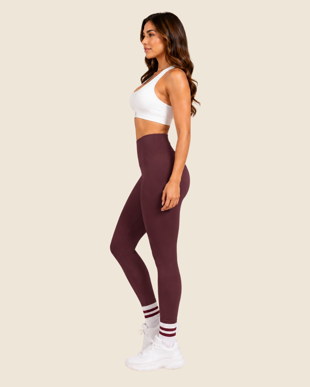 Leggings Básico Borgoña Mate