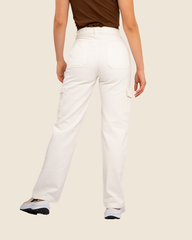 Jean Cargo Marfil Natural