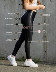 Legging efecto cuero cómodo de alta calidad