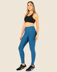 Leggings Básico Azul Petróleo Mate