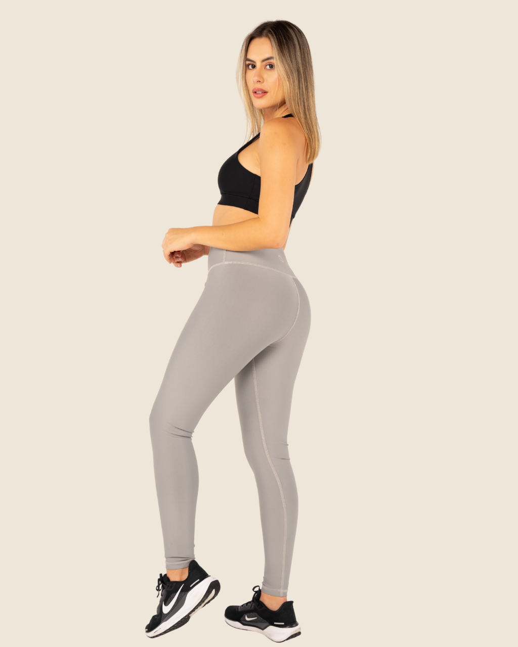 Leggings Básico Gris Medio Mate